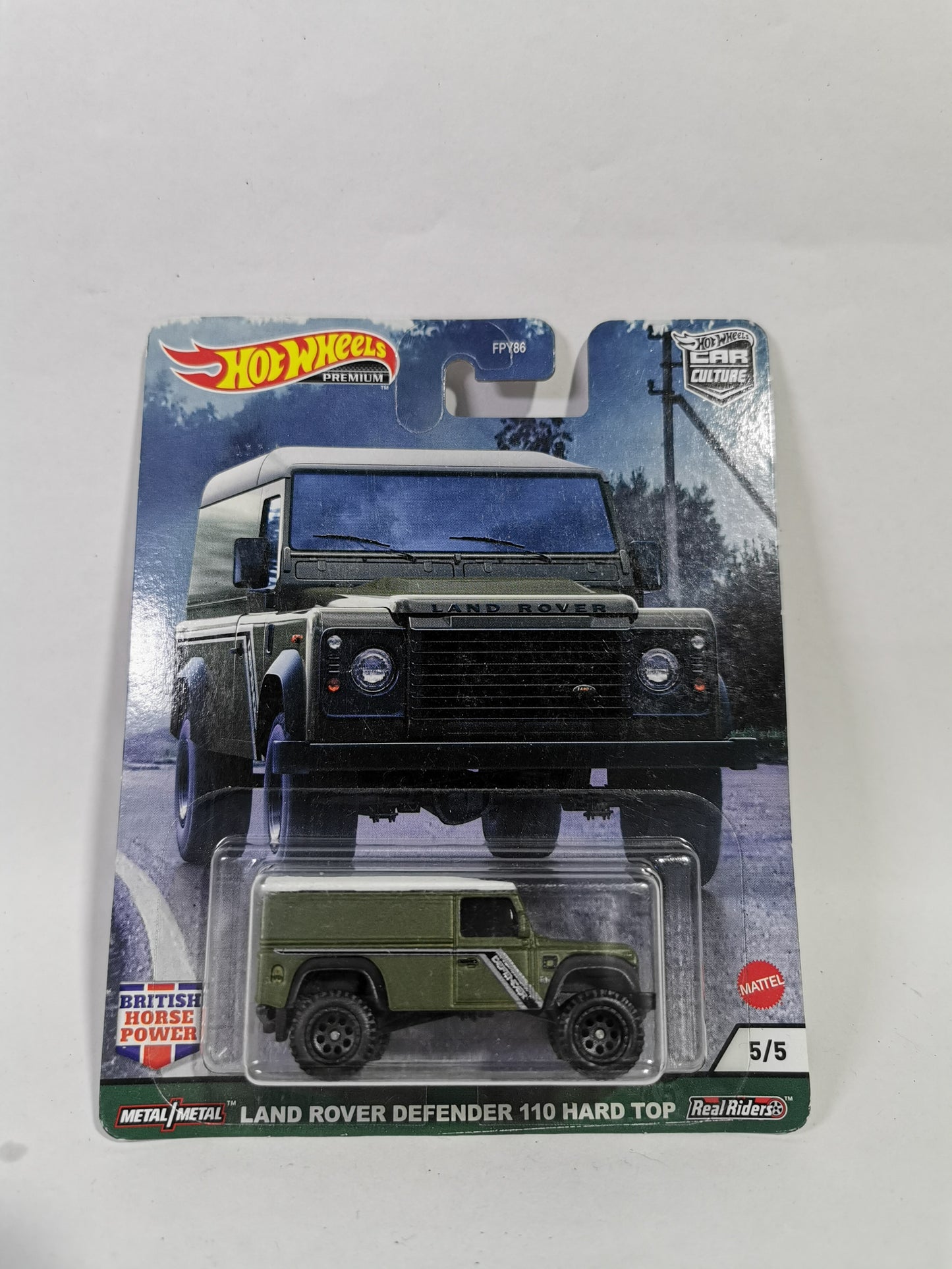 Hot Wheels premium car culture Land Rover defender 110 hard top
